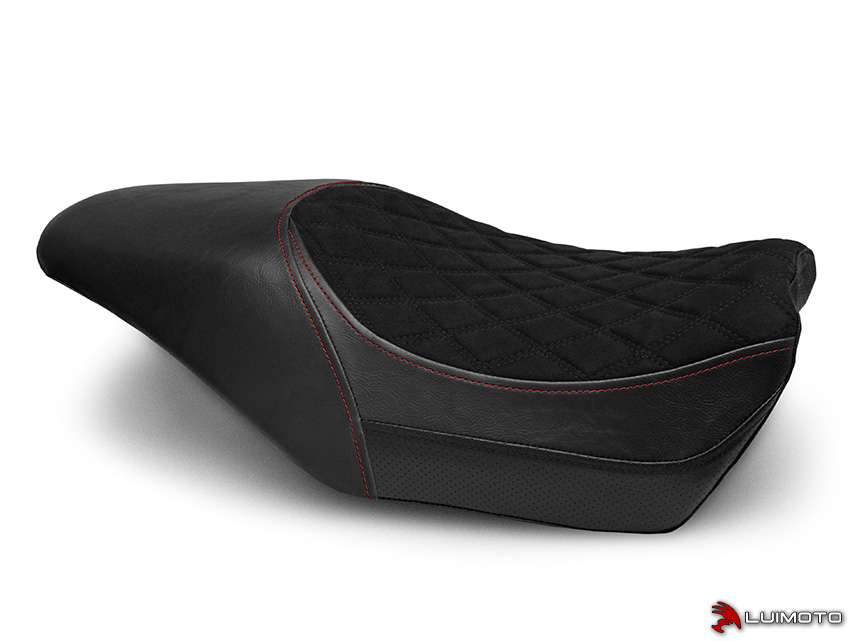 LUIMOTO (Diamond II) Rider Seat Covers for the HARLEY DAVIDSON STREET 500 / 750 LUIMOTO (Diamond II) Rider Seat Covers for the HARLEY DAVIDSON STREET 500 / 750